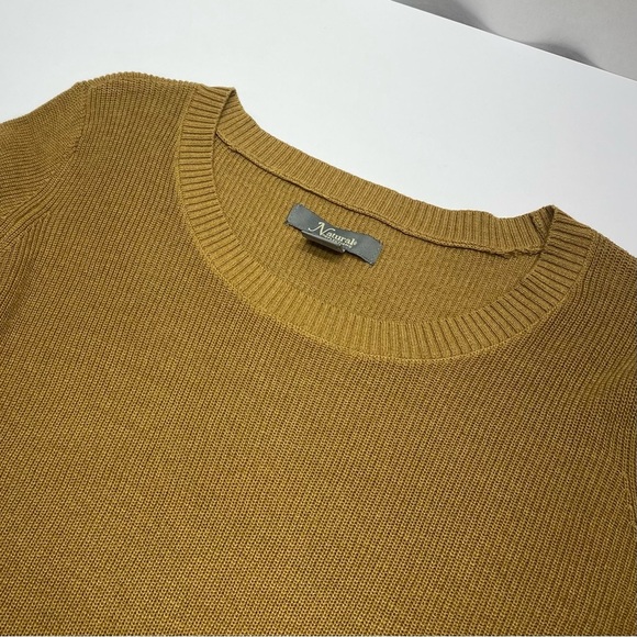 Natural Reflections Mustard Knit Hi/LoTunic W LG - Picture 4 of 14